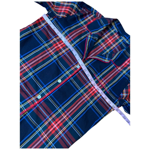 EUC J.Crew Vintage pajama set in Stewart (Classic) tartan Plaid Women’s Medium - Picture 7 of 8
